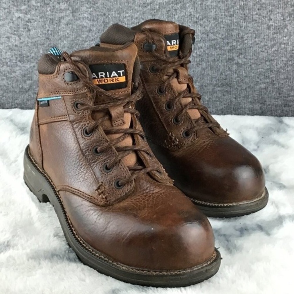 Ariat‎ Women's Leather Composite Toe Work Boots Size 7B